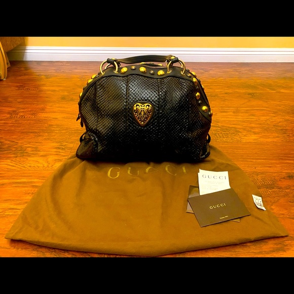 Gucci Python Black Babouska Handbag- Limited Edition - Picture 9 of 9